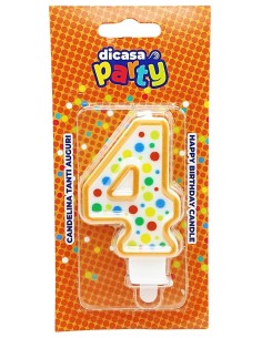 Dicasa Candelina Buon Compleanno - Numero 4